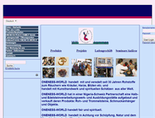 Tablet Screenshot of oneness-world.com